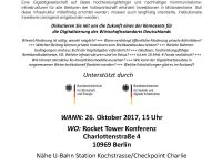 Event “Private Finanzierung von Gigabitinfrastrukturen”